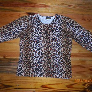 ELIZABETH  LADIES' CARDIGAN SWEATER  SIZE: MED